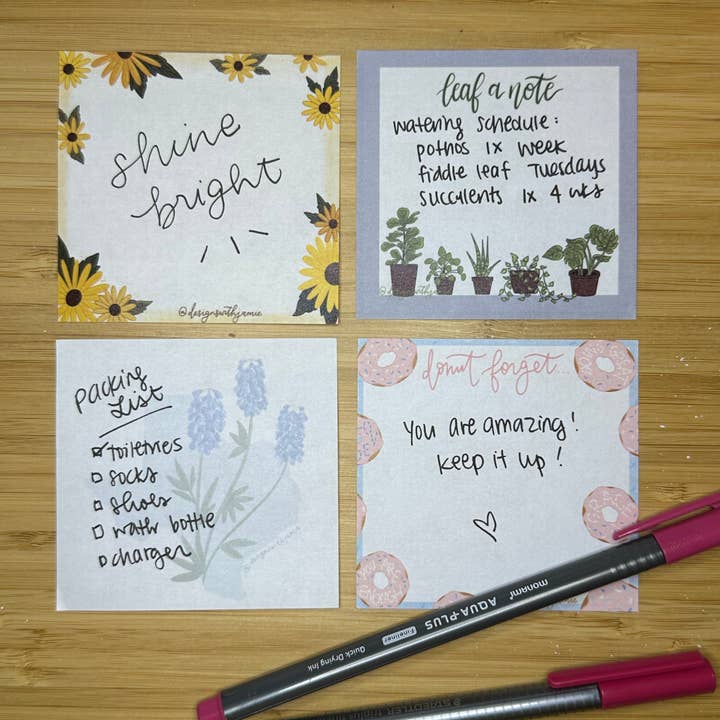 Designs with Jamie - Wholesale Sticky Notes - Leaf a Note Sticky Notes