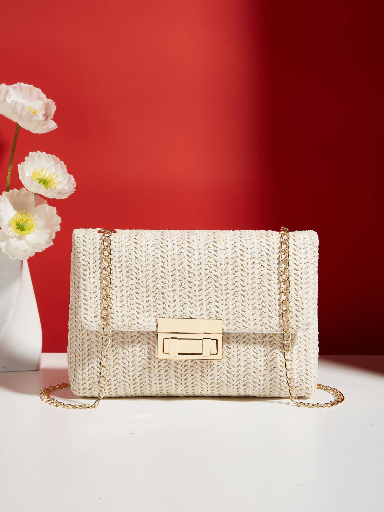 Little Trendy - Wholesale Crossbody Bag - Women's - Women's straw crossbody bag small square bag7