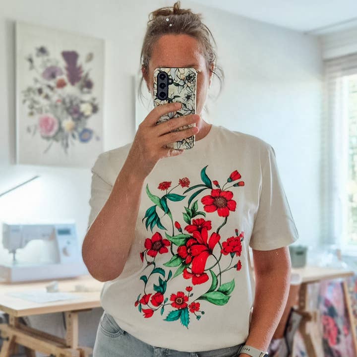 T-shirt “Freya” – Natural Beige organic cotton for wholesale by Studio Florianne