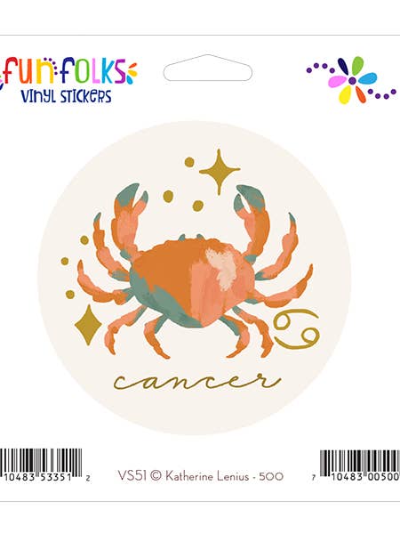 VS51 CANCER - VINYL STICKER for wholesale by Fun Folks