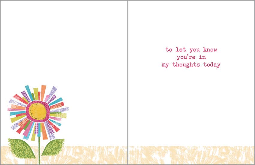 GINA B DESIGNS - Wholesale Thinking of You Card - Thinking of You Greeting Card - Big Colorful Daisy1