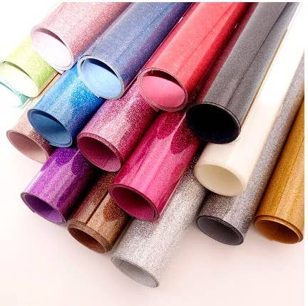 TJ Clothing NY – Großhandel Sublimationsrohling – Glitzernder Wärmeübertragungs-Vinyl-HTV-Druck, 1 Meter12