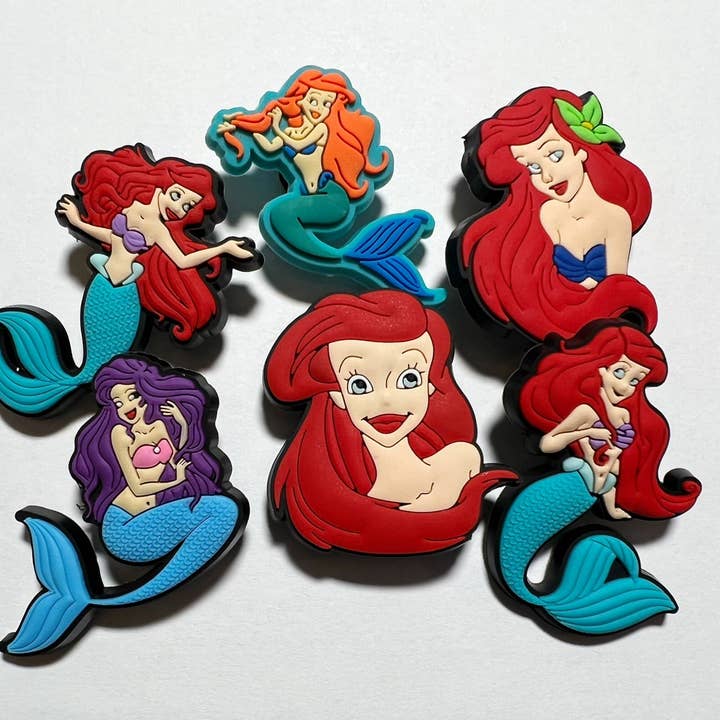 Schuhanhänger „Kleine Meerjungfrau-Prinzessin“, Julies-Design für den Großhandel von JuliesDecal