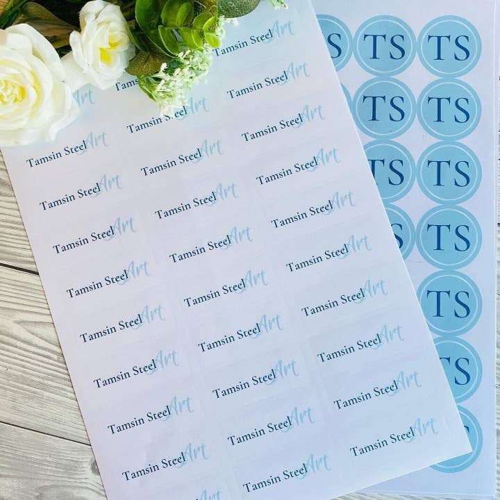 SR Creative Studio - Wholesale Sticker - A4 Matte Rectangular Personalised Logo Stickers8