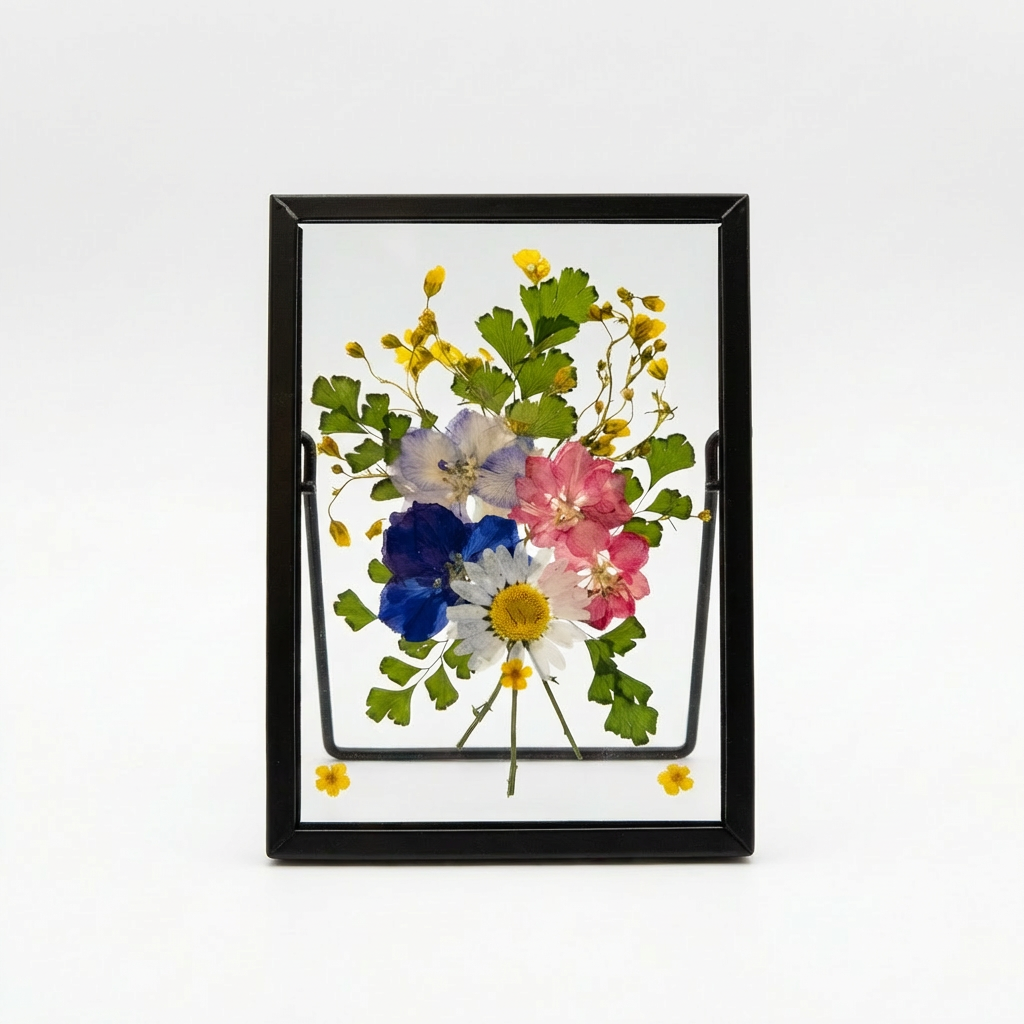 Sunnie Lane - Wholesale Desk/Tabletop Sign - Real Pressed Flower Frame - Beautiful Flower Art23