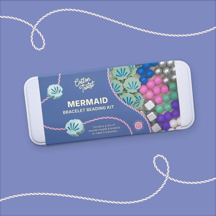 Cotton Twist (USA DUTIES PAID) - Wholesale DIY Jewelry - Kids - Mermaid Bracelet Bead Kit6