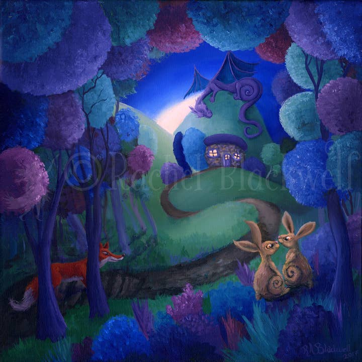 Le Chemin des Dragons - Petite Giclée pour la vente par Ethereal Earth