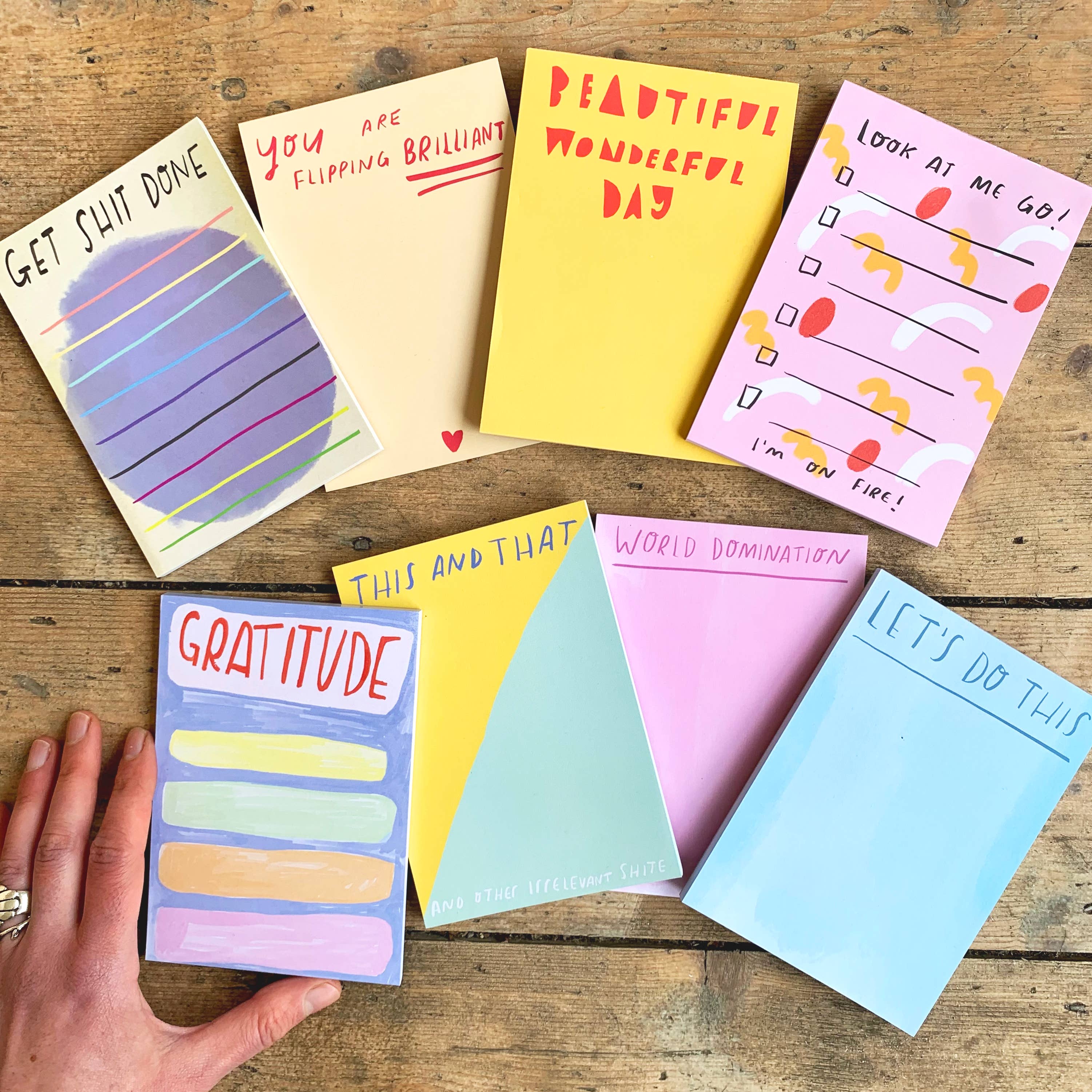 Nicola Rowlands - Wholesale Notepad - Desk jotter: 8 designs to choose from9