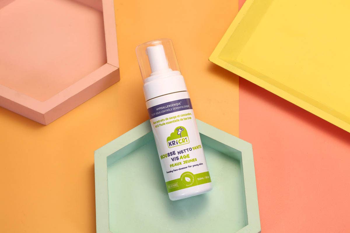 Kricri nature - Vente Nettoyants pour le visage - Mousse nettoyante visage peaux jeunes 150 ml3