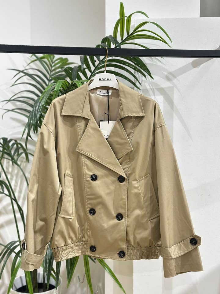 Short trench coat for wholesale by ADORA