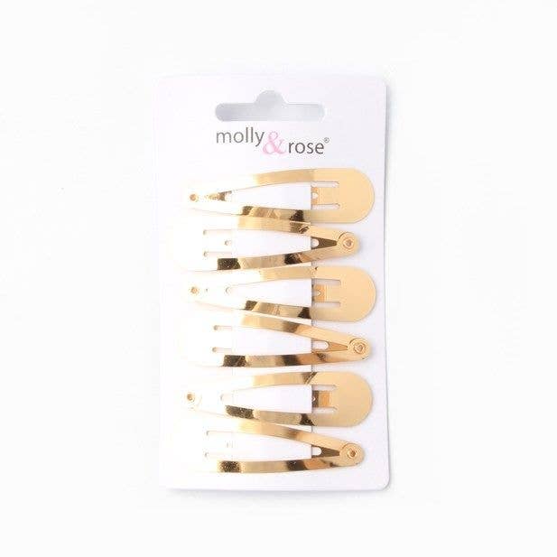 Inca UK – wholesale Hair clip – Women’s – Card of 6 Pale Gold Colour Sleepies. 5cm0