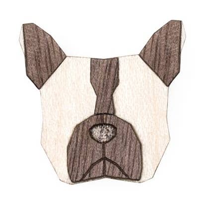 Fransk bulldogbrosch för wholesale av Bewooden