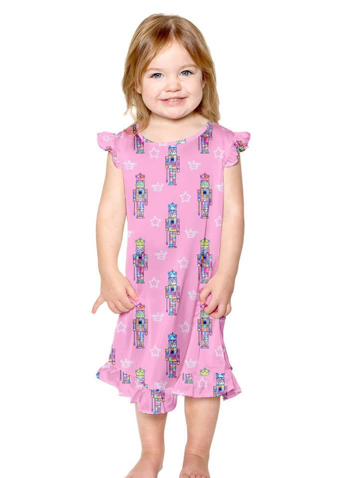 Schiaccianoci Silky Graffiti per bambini, rosa (camicia da notte) per la vendita all'ingrosso da parte di Sunshine Society