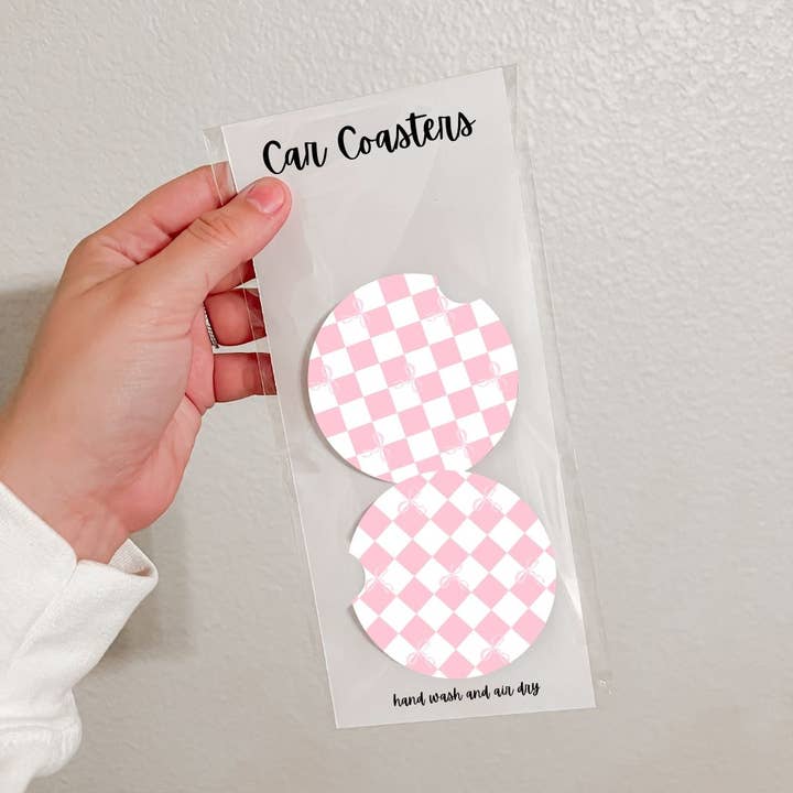 Olivia + Rose - Wholesale Car Coaster - Women's - Set of 2 Neoprene Car Coasters | Coquette (5 Options)