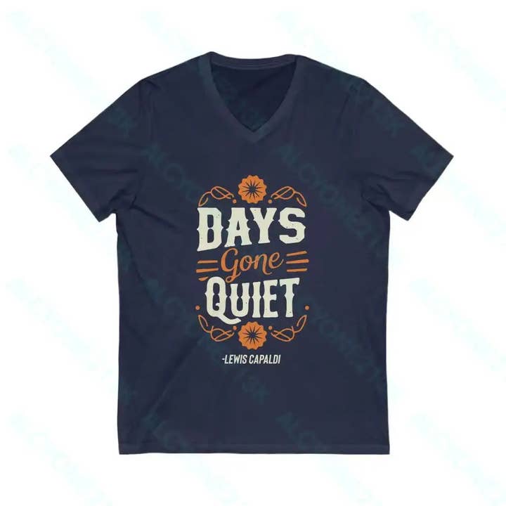 Lewis Capaldi Unisex Jersey Short Sleeve V-Neck Tee for wholesale by Alcyone213k