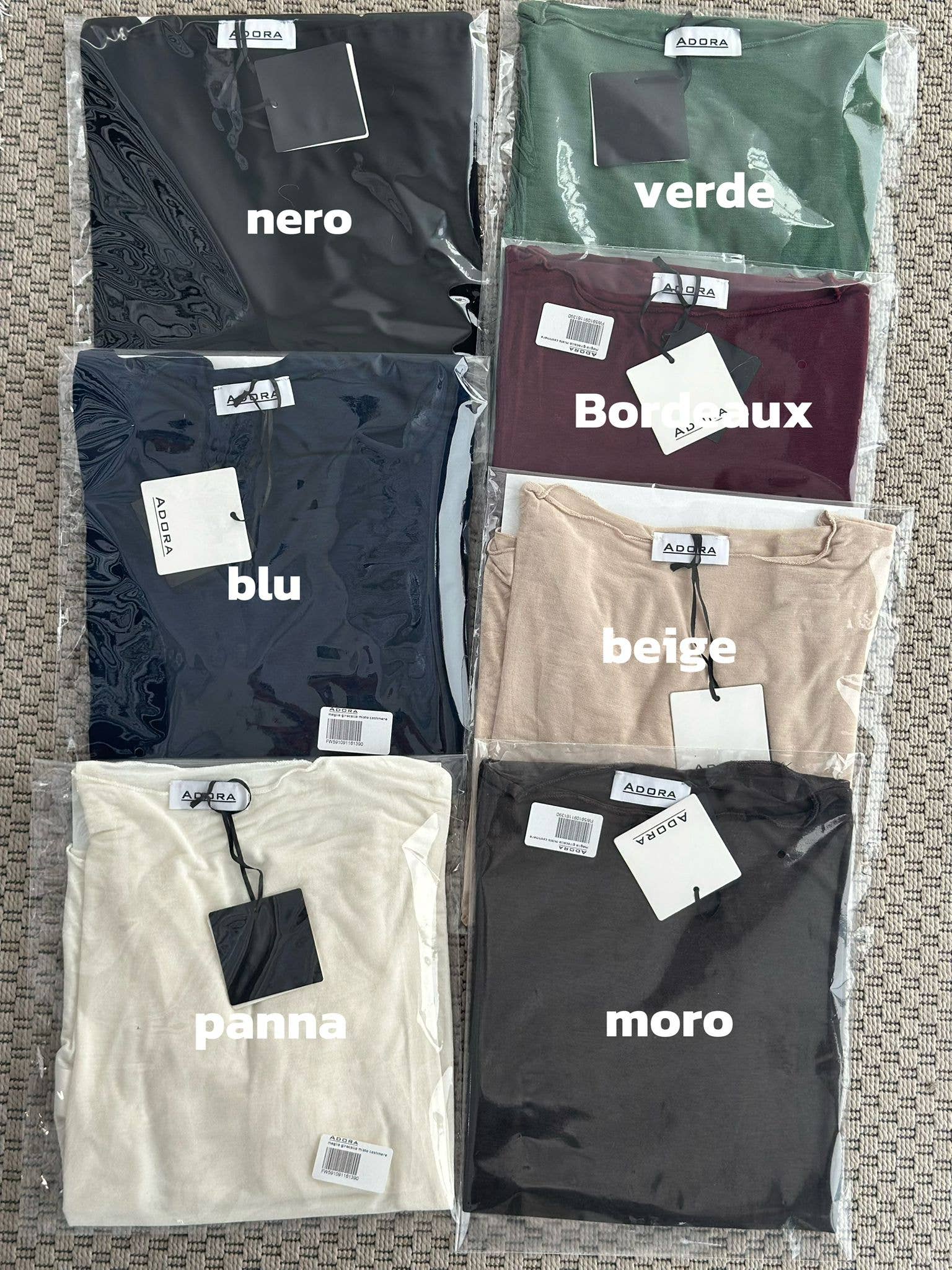 ADORA - Wholesale Knit Top - Women's - Crew neck cashmere blend sweater1