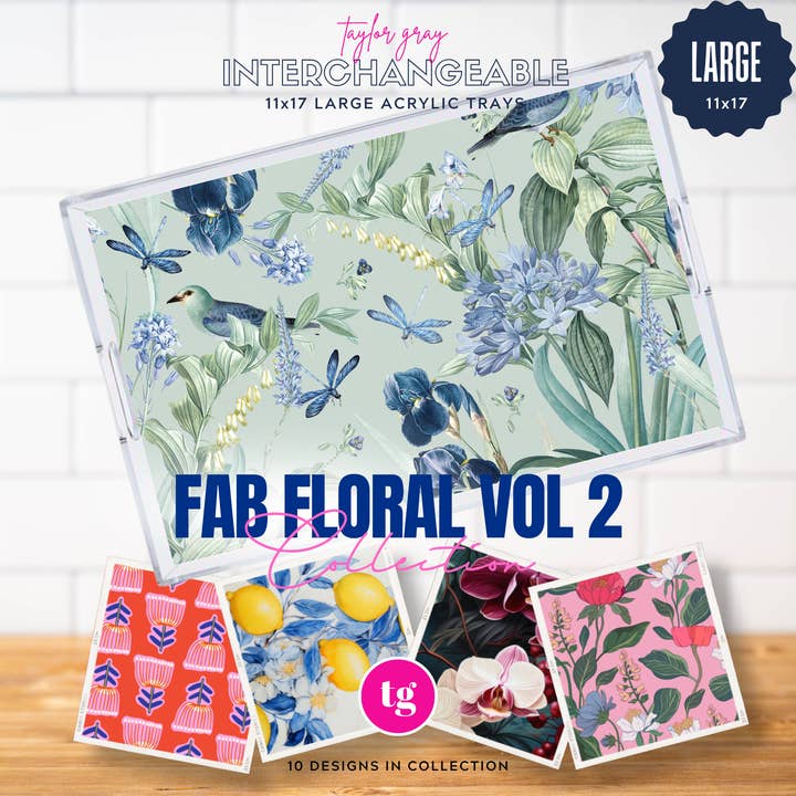 11x17 FAB FLORAL VOL 2 insert set of 10 for wholesale by TAYLOR GRAY