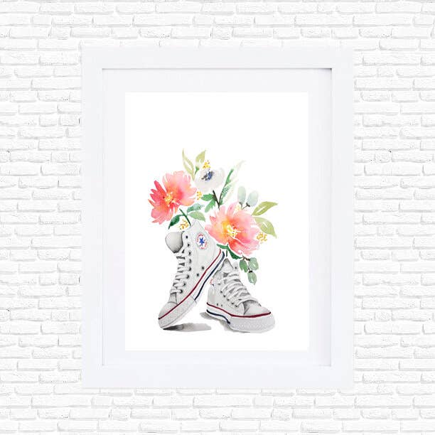 Converse Floral Chaussures Imprimé pour la vente par Studio Miller