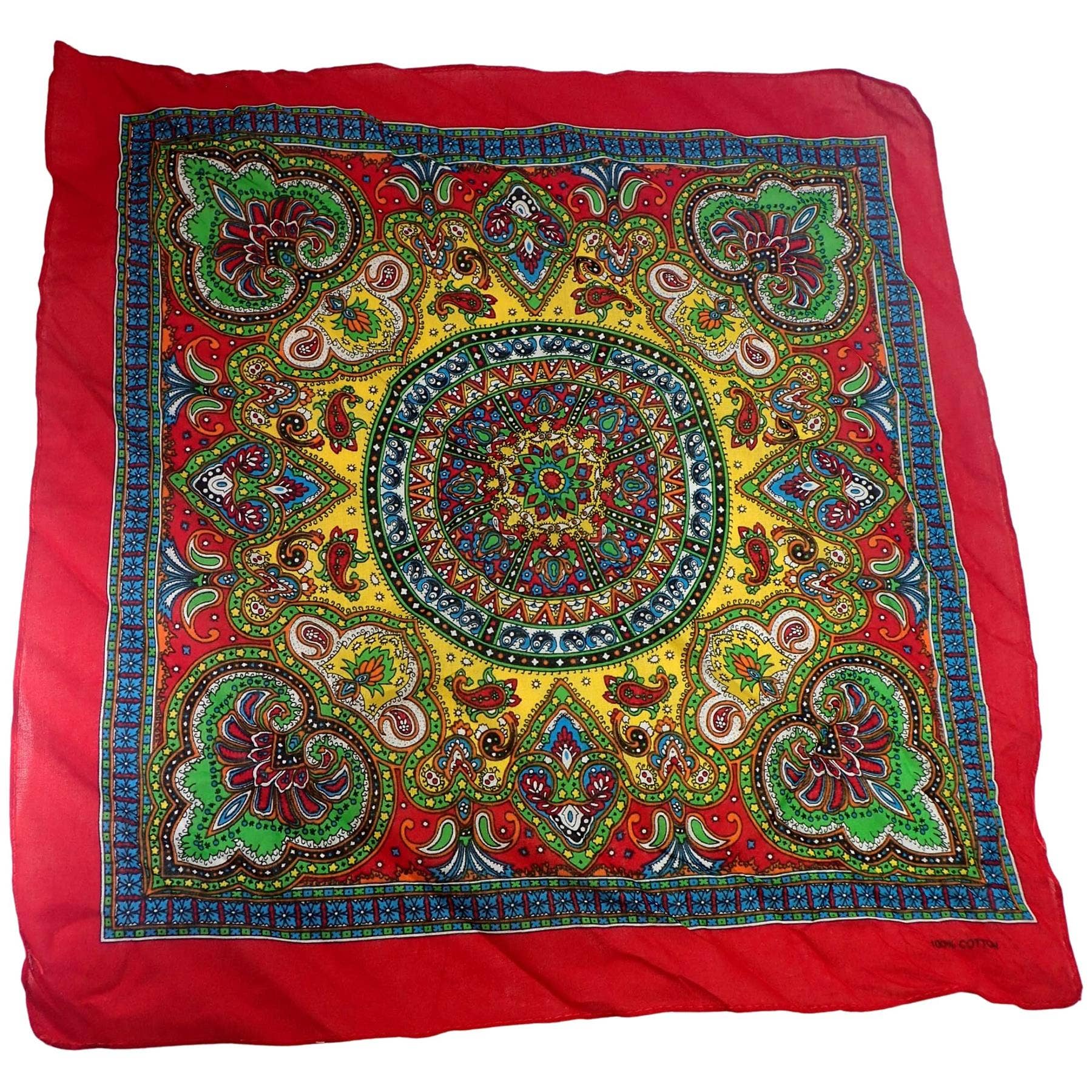 Topkids Accessories – wholesale Scarf – Women's – Hair Bandanas for Women Head Scarf Headbands Ladies Cotton Square Scarves Paisley Floral Camouflage Animal Print Leopard Tiger Neckerchief10