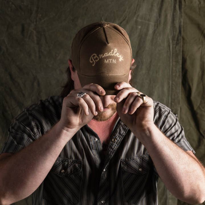 Bradley Mountain - Wholesale Baseball Cap - Men's - Chainstitch Camper Hat - Havana3