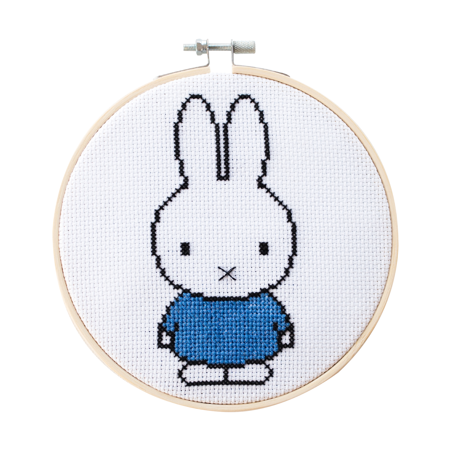 Cotton Clara Craft Kits & Supplies - Wholesale DIY Craft Kit - Miffy Blue Cross Stitch Kit11