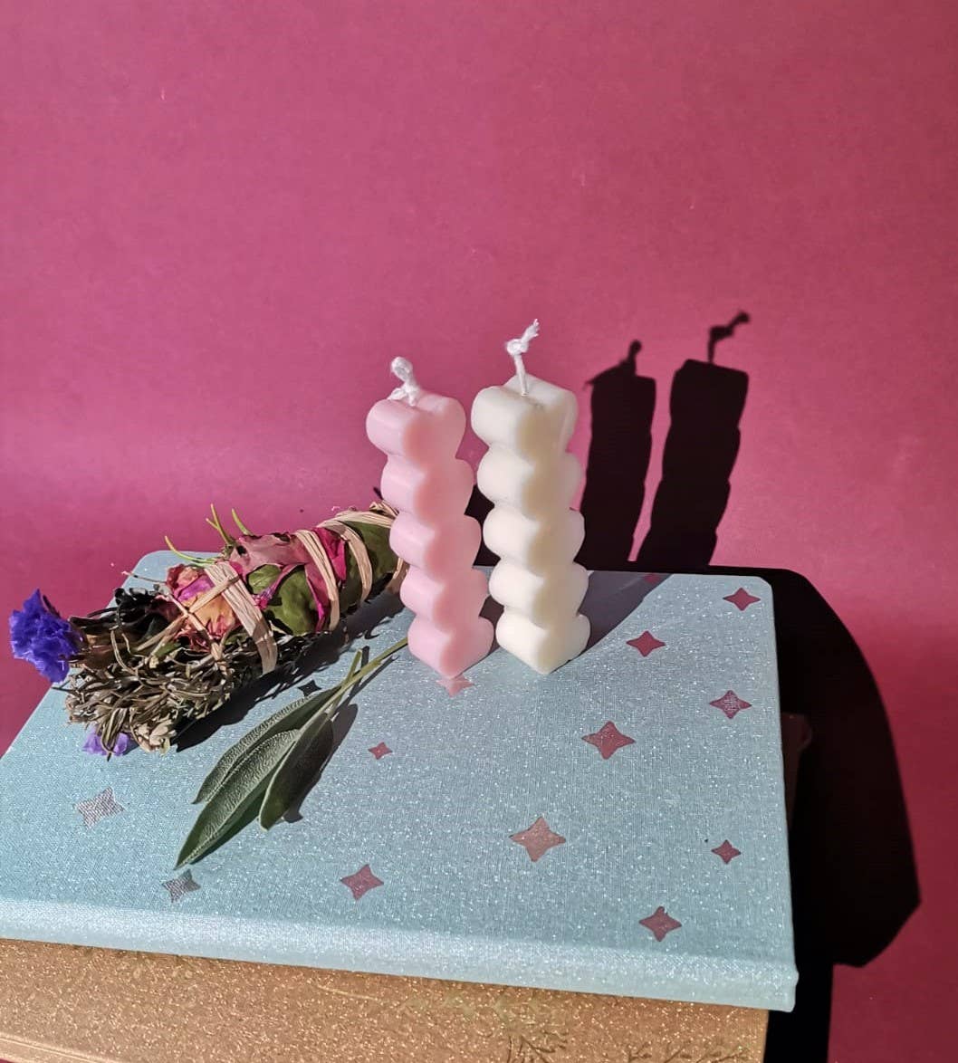 FUNDAYBIO - Wholesale Meditation Supplies - Set of 2 Candles and 1 Fumigation Stick1