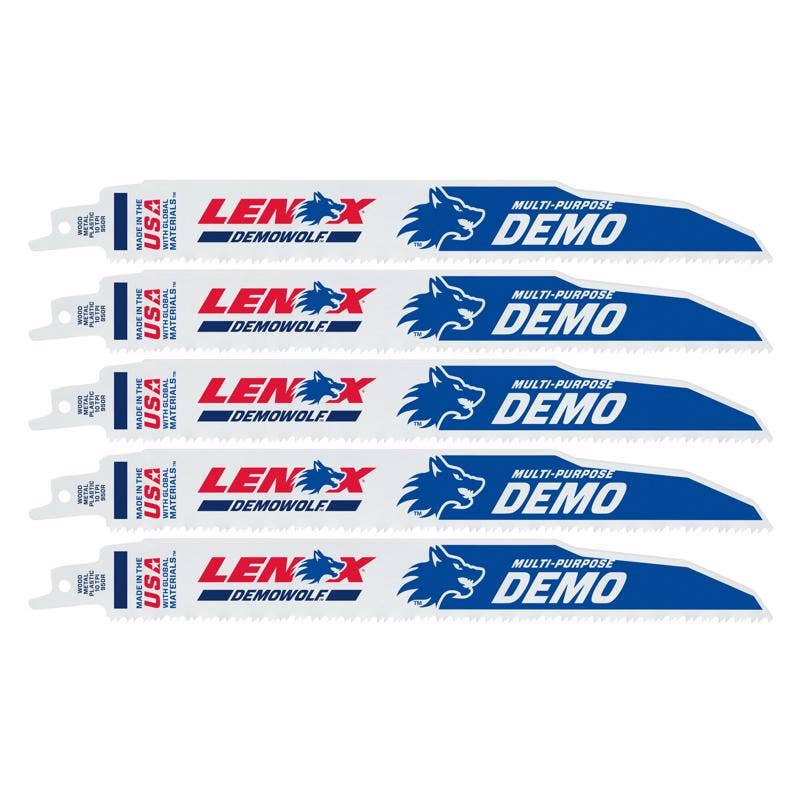 Everyday Supply Co - Wholesale Handy Tool - LENOX DEMOWOLF 9" Bi-Metal Saw Blade 10 TPI 5-Pack0