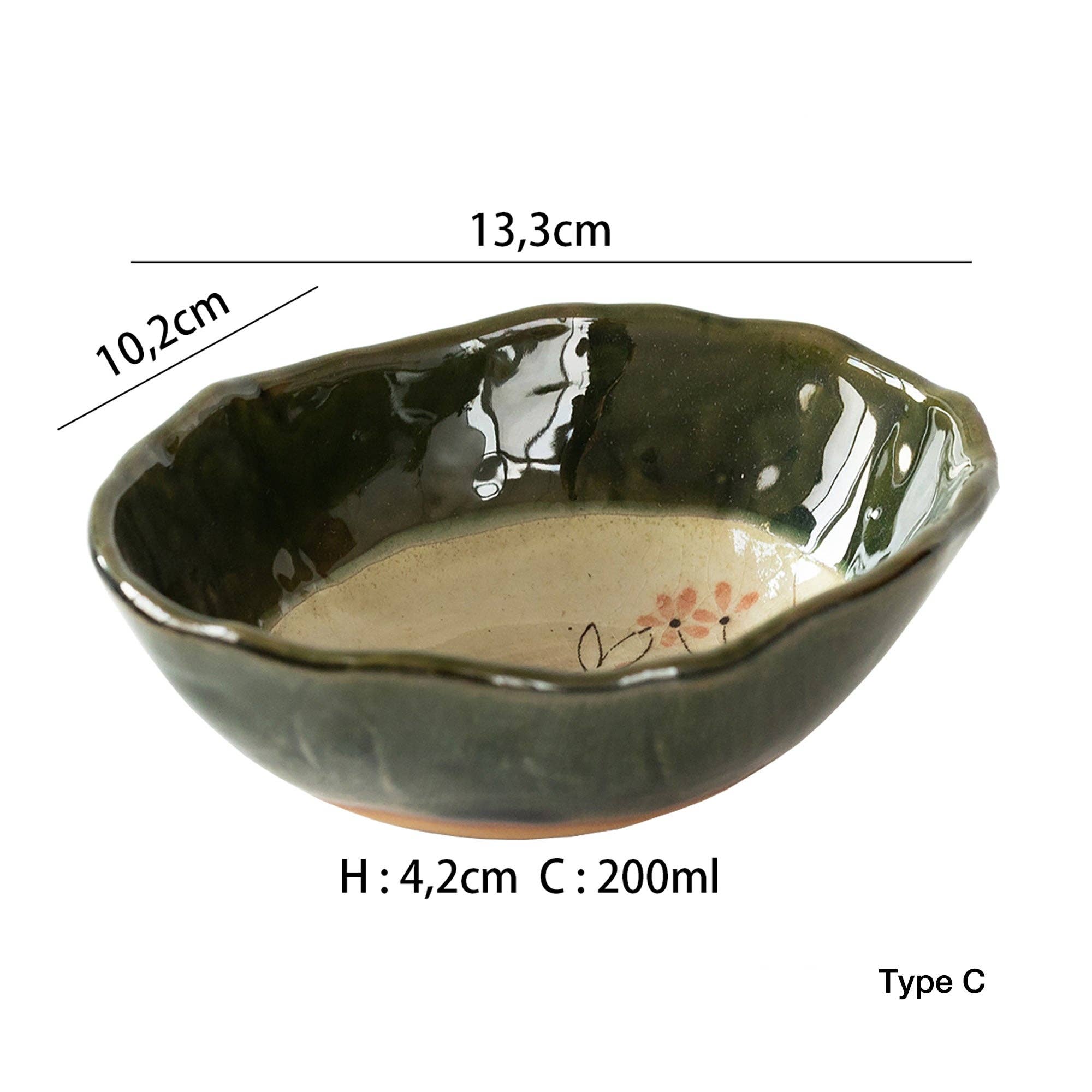 MinoCraft - Vente Bol - Bol Seto-yaki avec motif de lapin Oribe2