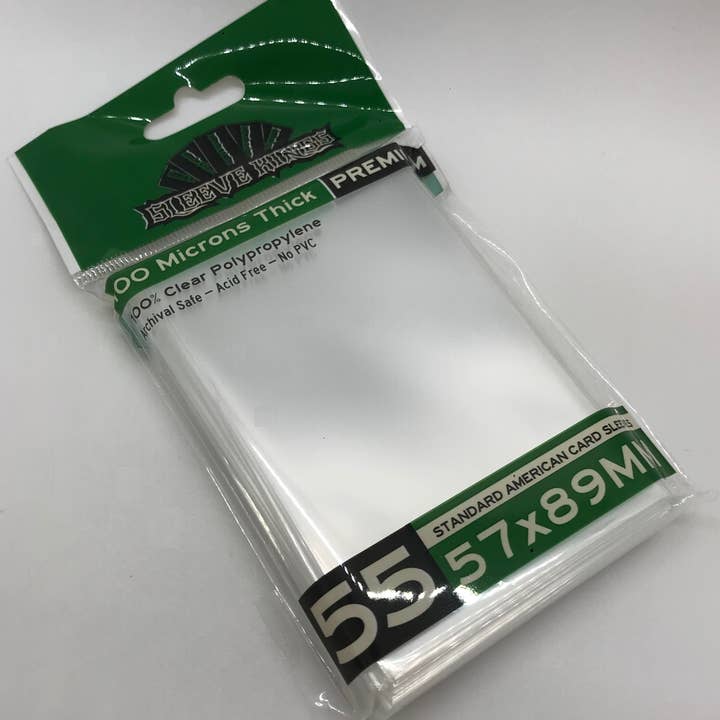 Premium SK Standard American Card Sleeves (57x89mm) -55 Pack, 100 Microns for wholesale by Mayday Games
