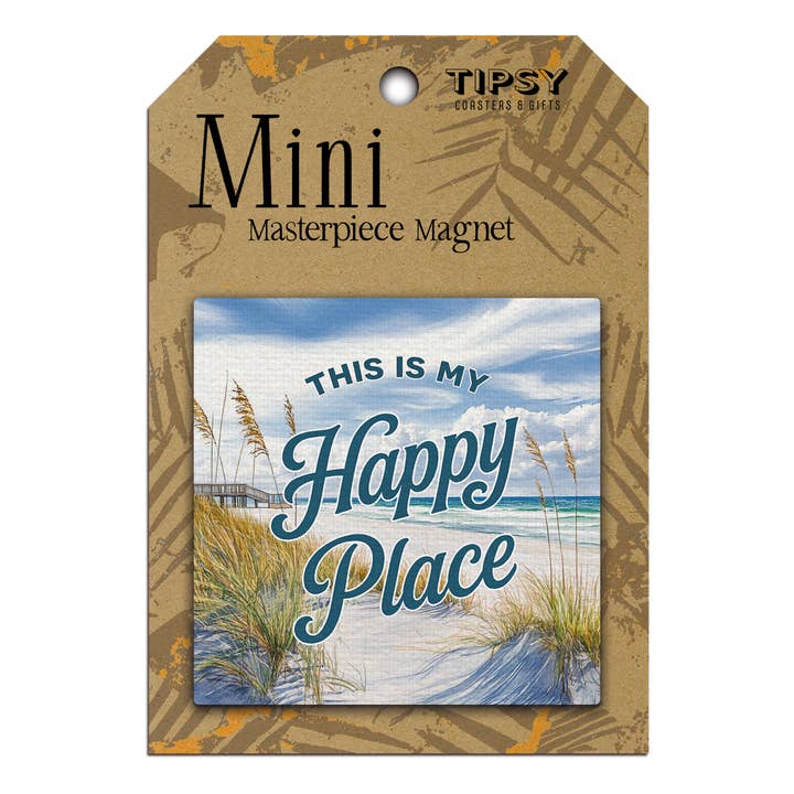 This Is My Happy Place Mini Masterpiece Magnet for wholesale by Tipsy Coasters & Gifts
