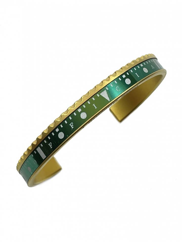 BRACCIALE QUADRANTE OROLOGIO PVD ORO VERDE UFFICIALE per la vendita all'ingrosso da parte di Speedometer Official