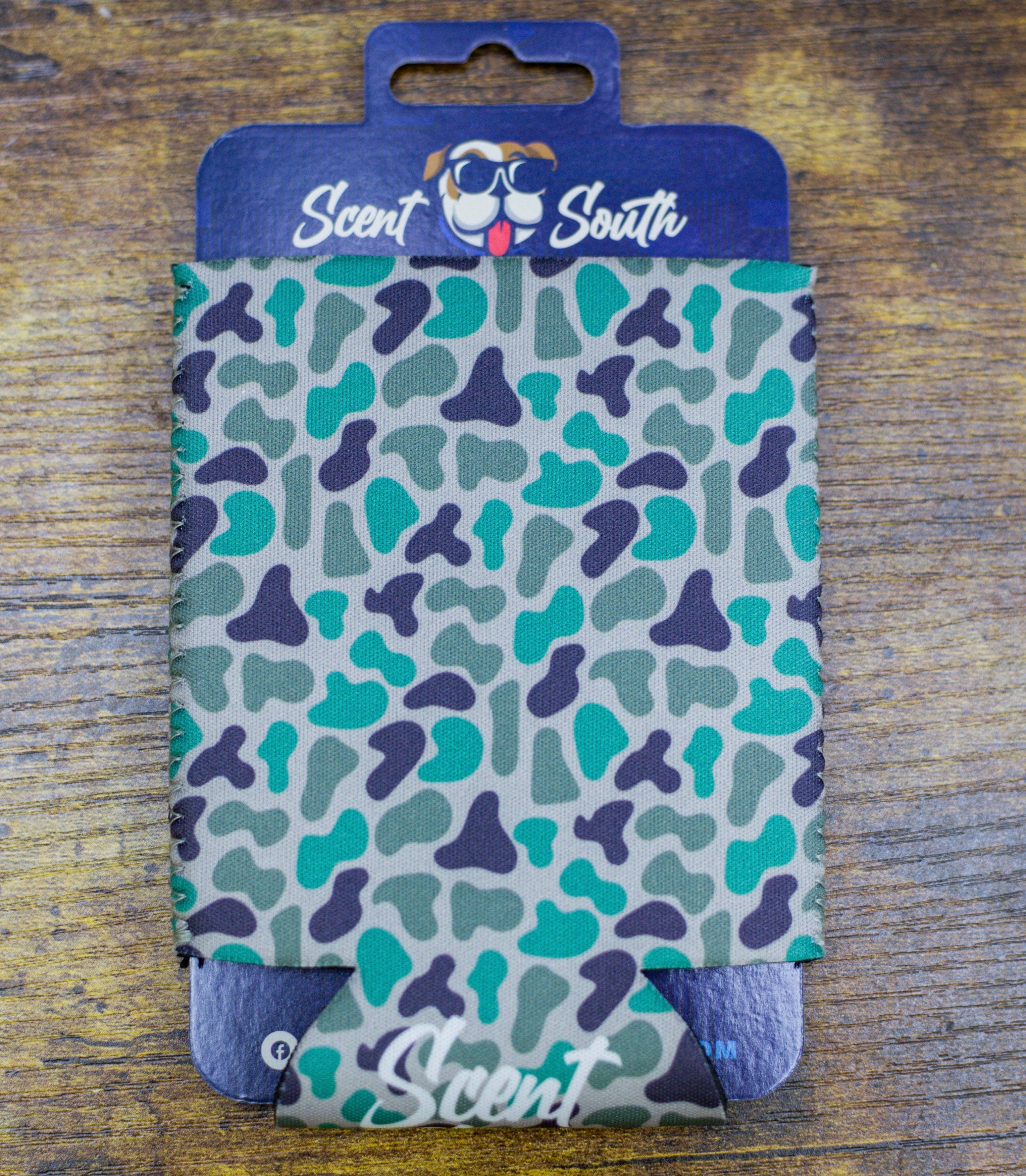 Scent South - Wholesale Drink Huggers & Koozies - Marsh Camo - Koozie0