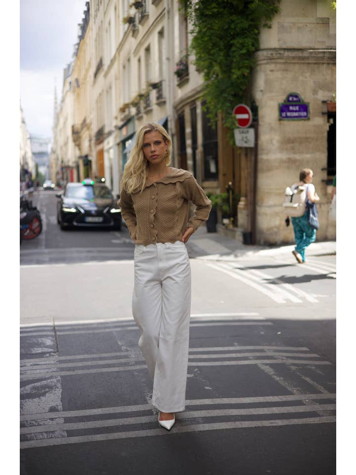 LUCCE - Wholesale Cardigan - Women's - Chunky knit cardigan - 5636