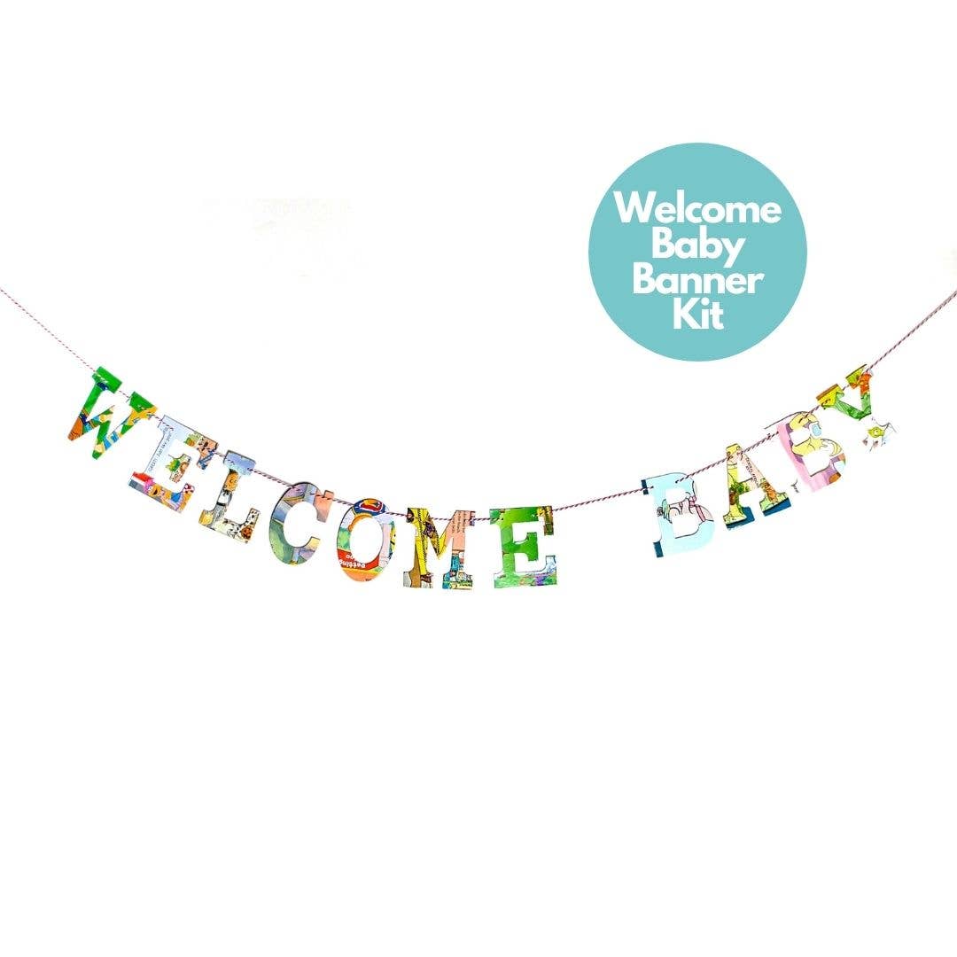 Attic Journals - Vendita all'ingrosso Bandierine/Ghirlande - Ghirlande di Frasi - BENVENUTO BEBÈ0
