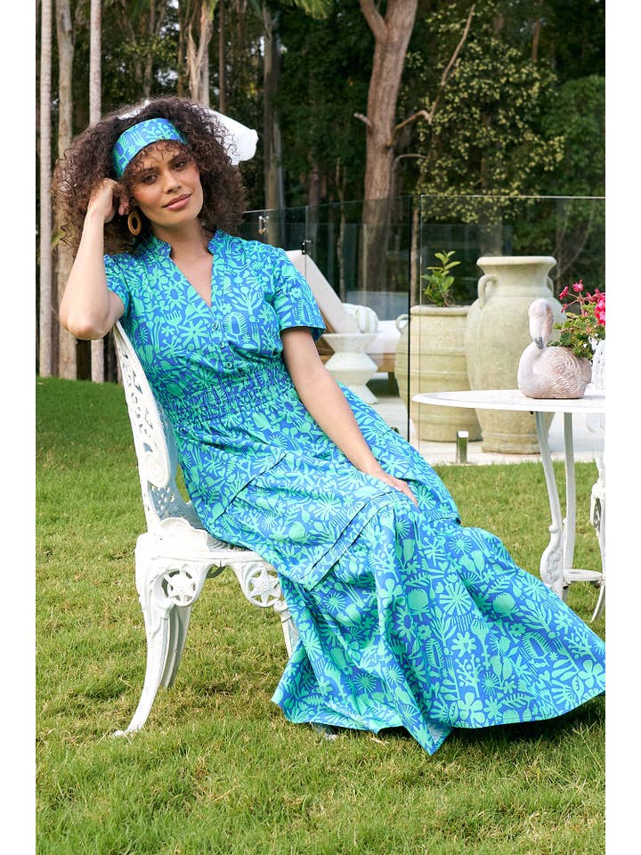 ella & sunday - Wholesale Dress - Women's - Otis Maxi Bush Bloom Ocean