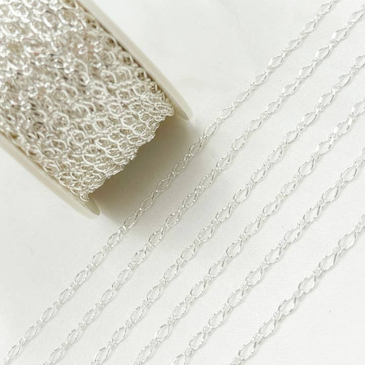 Jewels & Chains – wholesale Kedjehalsband – V230SS. Lång och kort länk kedja i sterlingsilver