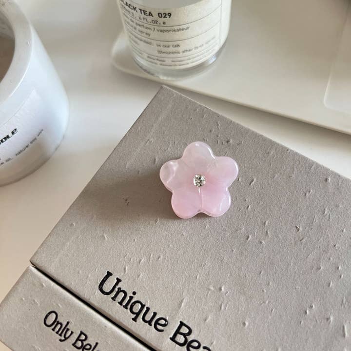 SoapElenGlen - Wholesale Hair Clip - Women's - Adorable Rhinestone - Embellished Flower Mini Hair Clips1