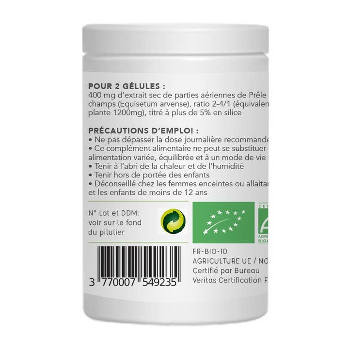 Les Laboratoires du Docteur Bobo - Wholesale Oral Supplement/Vitamin - Food Supplement - BOBO GELULES PRELE DES CHAMPS BIO2