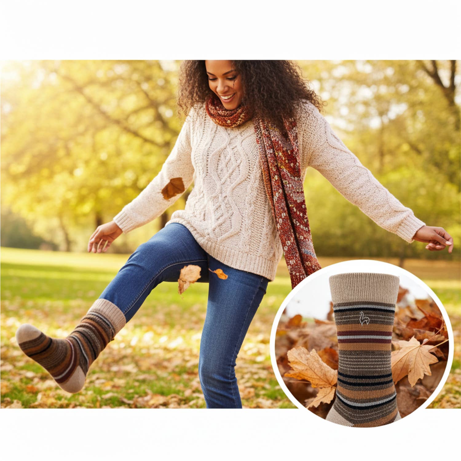 Shupaca Alpaca - Wholesale Socks - Unisex - NEW! Alpaca Socks - Stripe - Tierra5