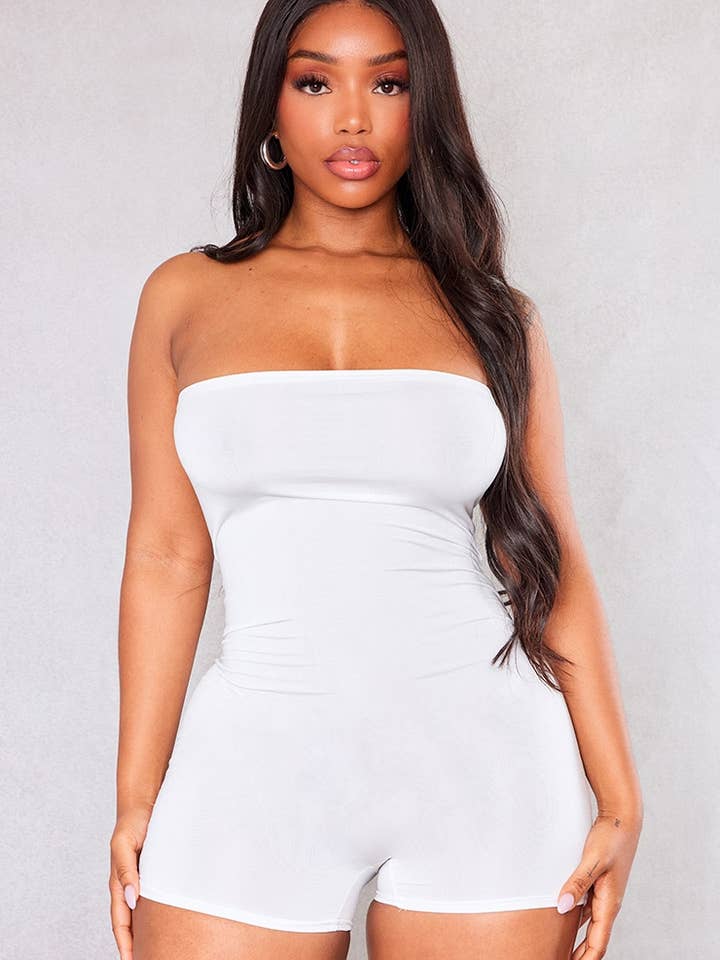 BOMULDSBLANDET TUBE BODYCON ROMPERS for engroshandel hos 5besties inc