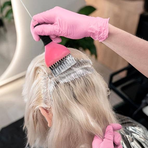 Crover - Wholesale Cleaning Gloves - 4 Mil Pink Disposable Nitrile Gloves Small– Latex Free4