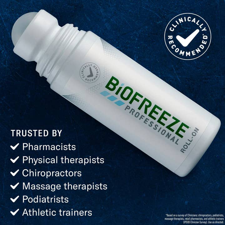 First Choice Buying - Vente Spray/crème antidouleur - Gel Roll-On Soulagement de la Douleur au Menthol Biofreeze Professional, 3oz2