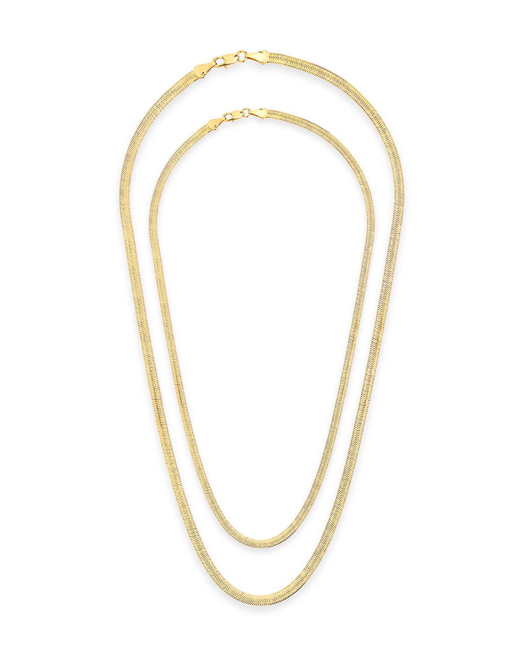Sterling Forever - Wholesale Link & Chain Necklace - Herringbone Chain Necklace12