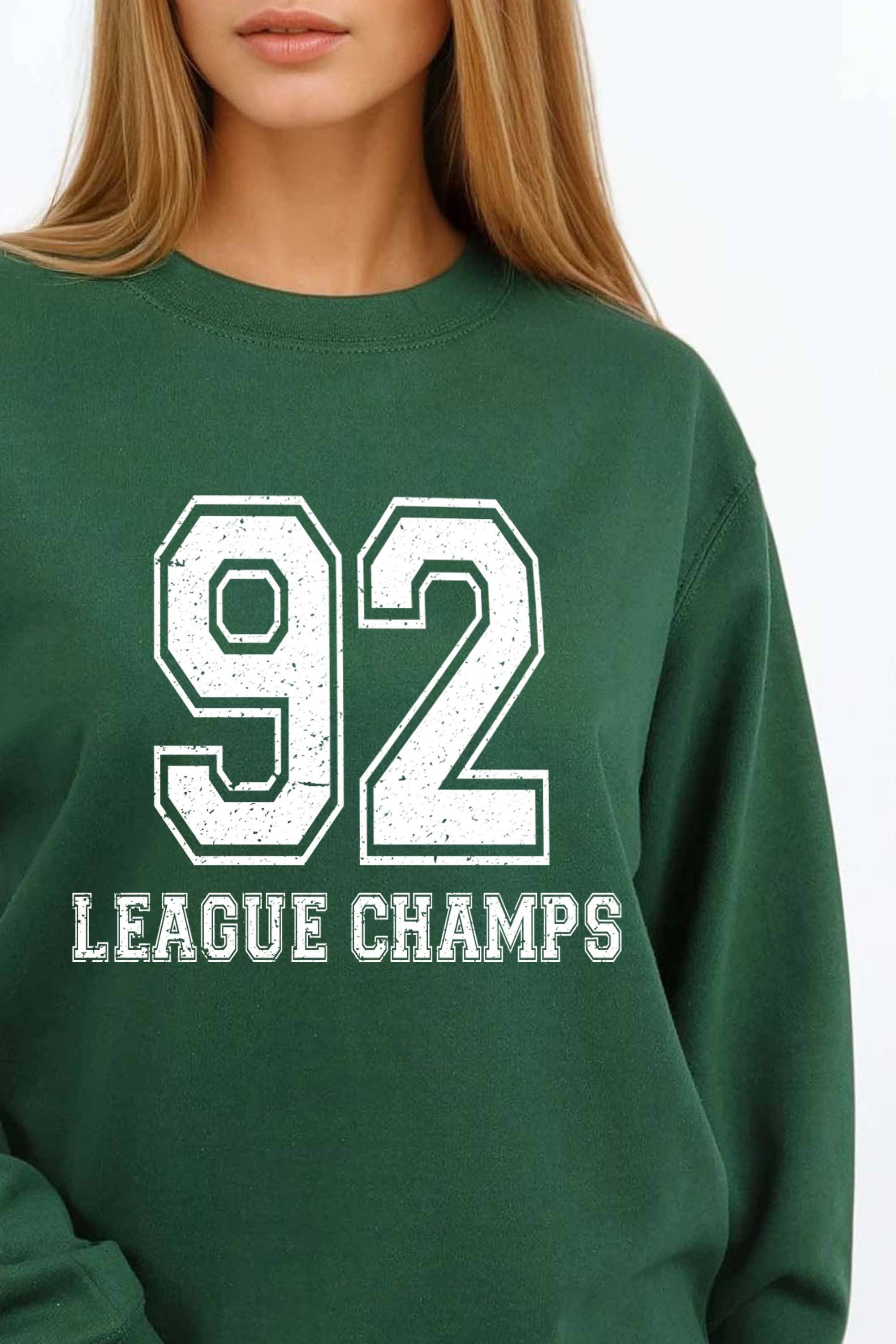 Missi Clothing – wholesale Graphic sweatshirt – Women’s – 92 League Champs Printed Sweatshirt2