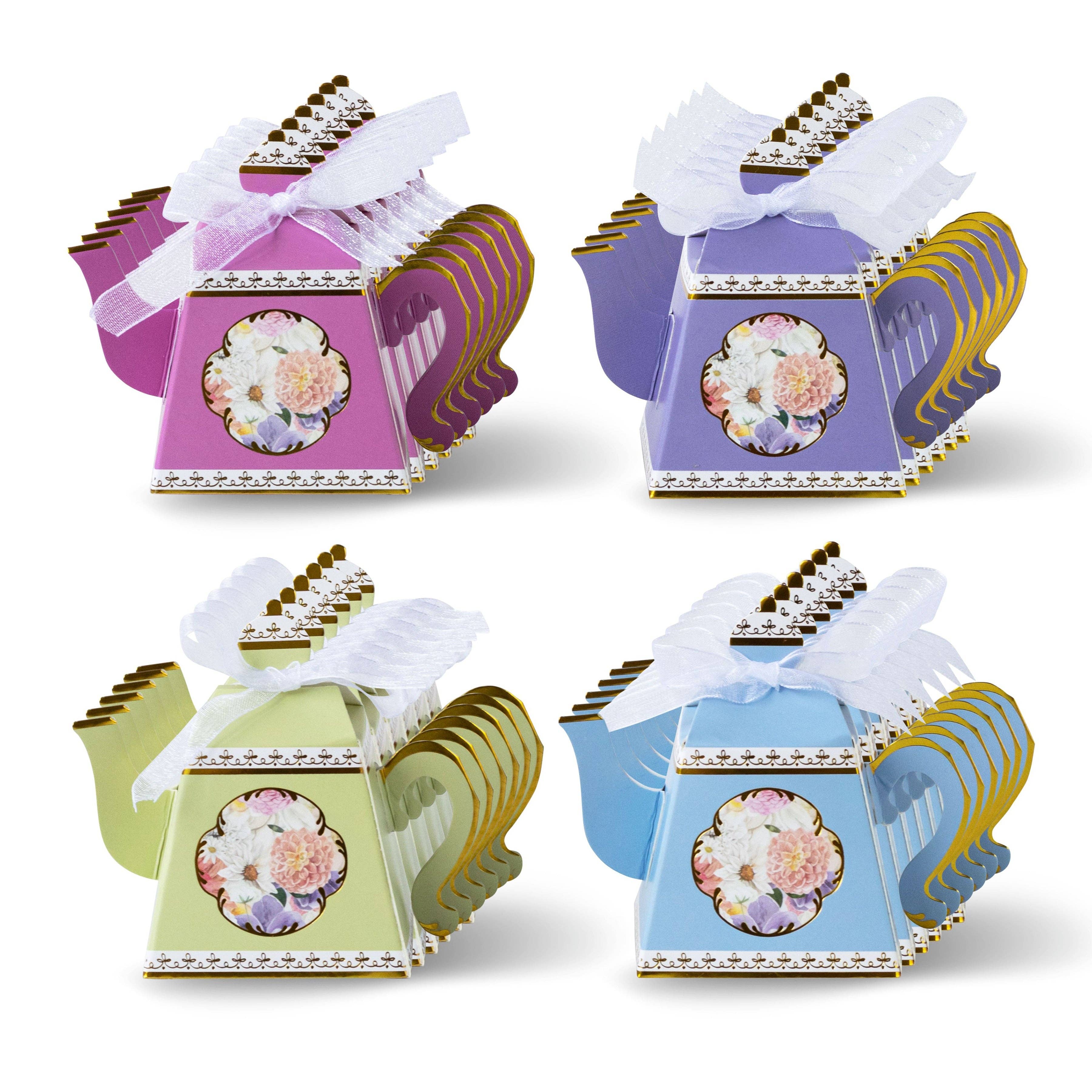 Kate Aspen - Wholesale Party Favor Bag/Box - Tea Time Party Favor Box - Assorted (Set of 24)8