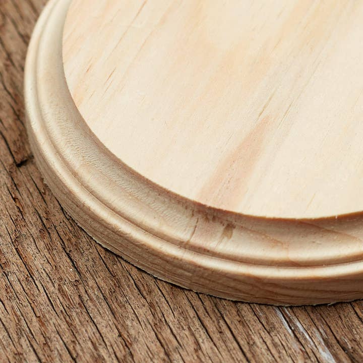 Factory Direct Craft - Wholesale Plaque - 5" x 3/4" Thick - Unfinished Wood Round Circle Plaque