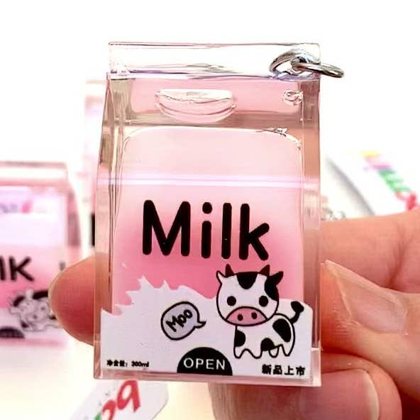 12057 Pink Milk Key Charm for wholesale by BCmini