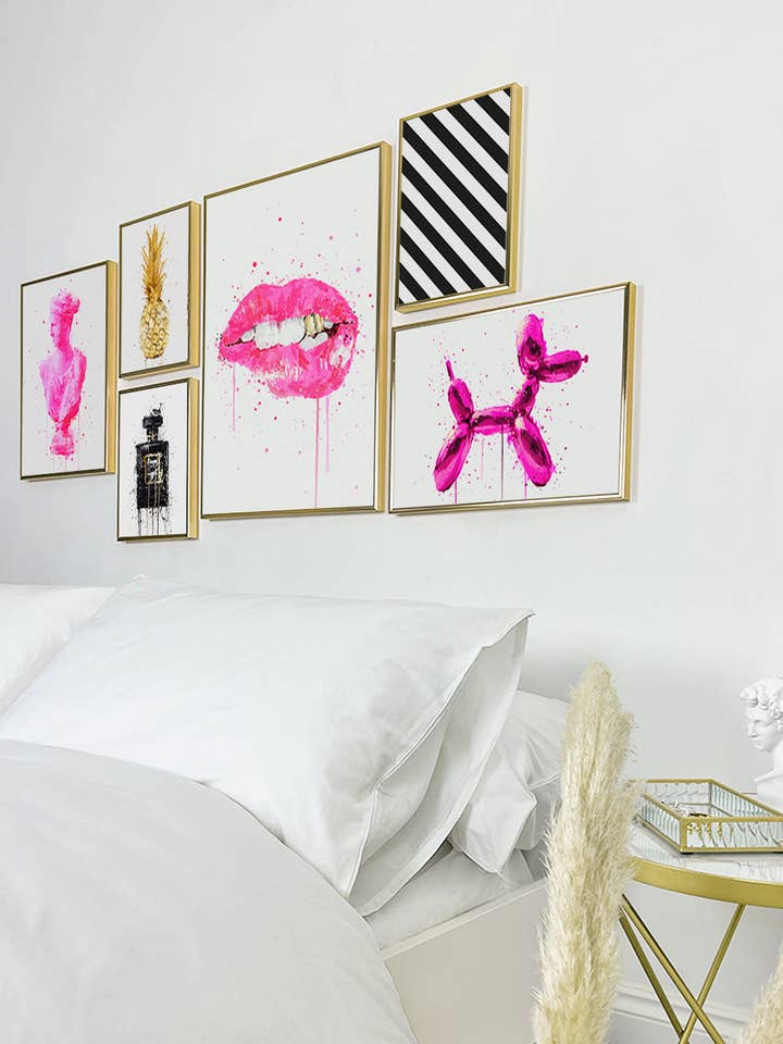 Neon-Nächte Galerie-Wandset für den Großhandel von We Love Prints