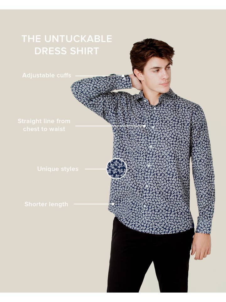 Alynn - Venta al por mayor Camisa con botones - Hombre - Camisa de Vestir Brooks Floral Clásica de Ajuste Suelto de Alynn5