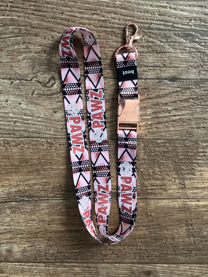 Rose Gold Aztec Lanyard for wholesale by PAWZ